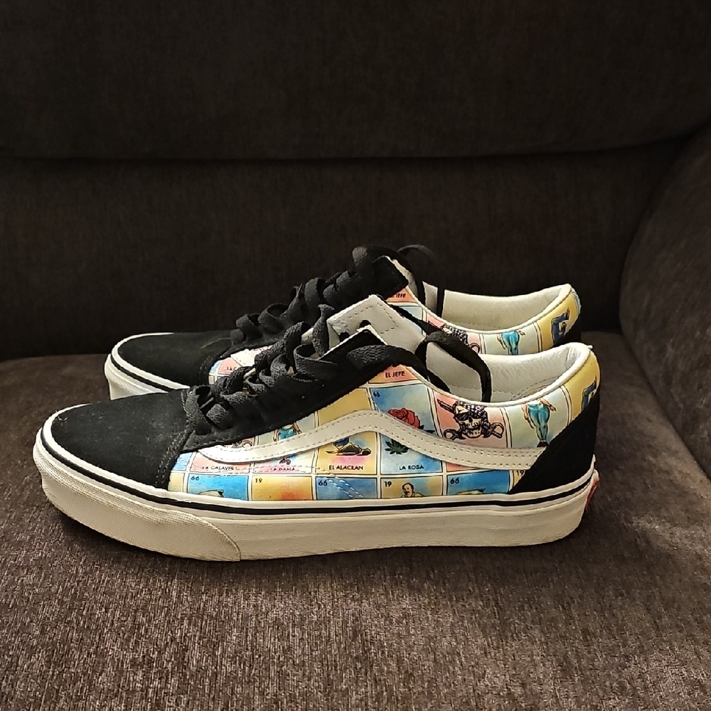Vans Old Skool Los Vans Colorful Graphic Sneakers with Black Accents